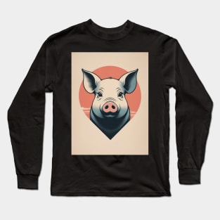 Pig 2 - Japanese Old Vintage Long Sleeve T-Shirt